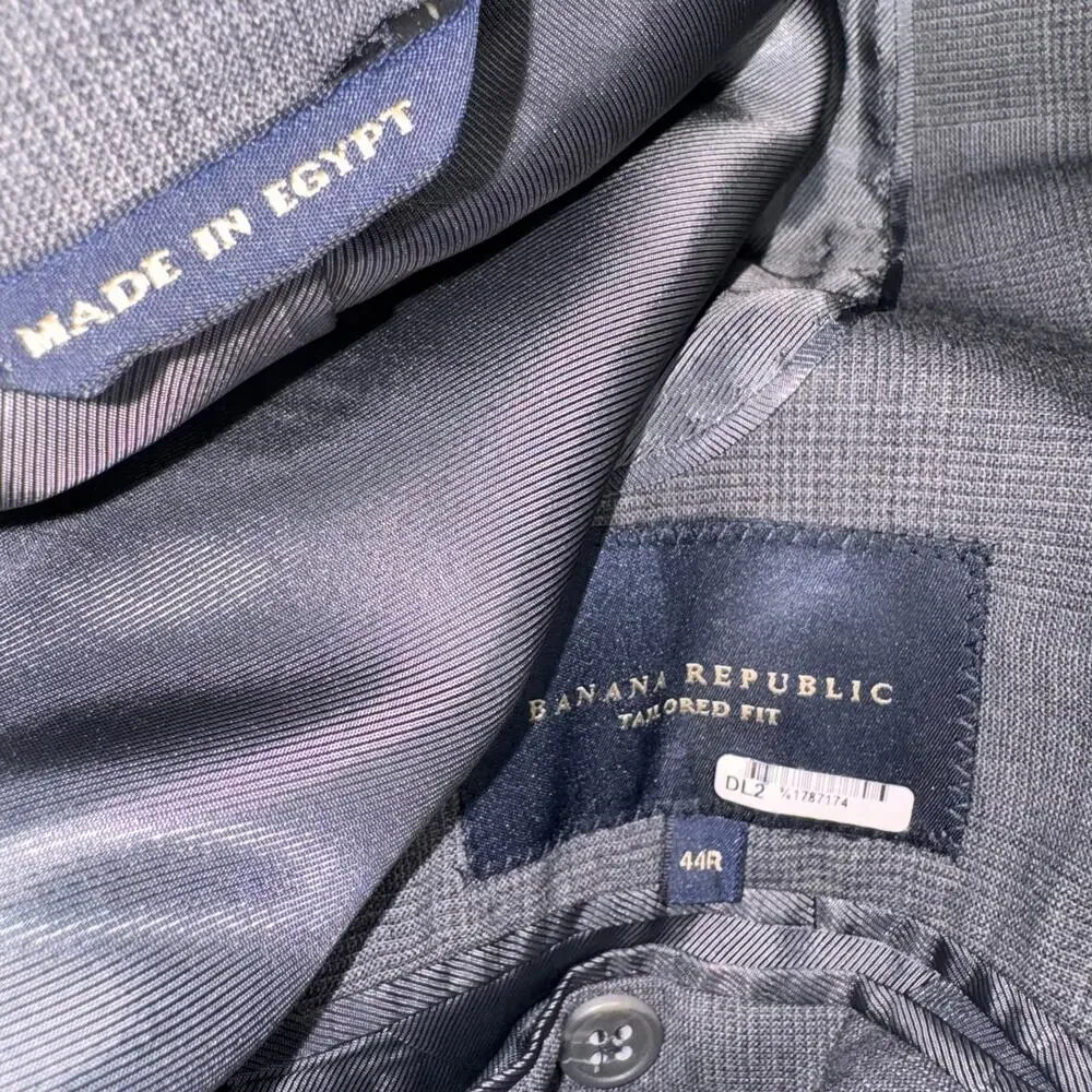 Banana Republic Men 44 R Gray Blazer